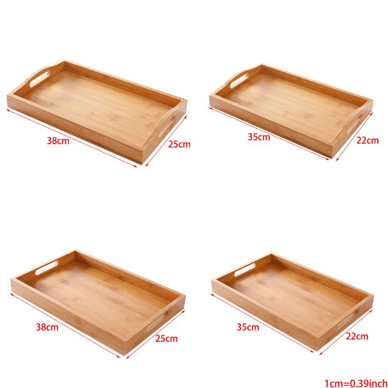 Nemokamai pristatomas serviravimo padėklas su rankenomis, puikiai tinkantis vakarienėms, arbatos padėklams, baro padėkliams, pusryčių padėklams ar bet kokiam mediniam bambuko padėklui maistui