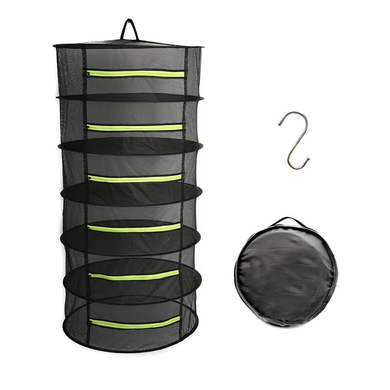 Džiovinimo tinklelis Užtrauktukas Džiovinimo krepšelis 3–8 sluoksnių džiovinimo lentynos Žolelių džiovinimas Juodas tinklelis pakabinamas džiovintuvas Džiovinimo tinklelis žolelių pakabinimui