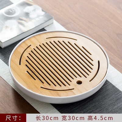 Arbatos padėklas Biuro buitinis paprastas mini rinkinys Melamino sausas alaus vandens laikymas Mažas arbatos staliukas Japoniško stiliaus bambuko arbatos padėklas