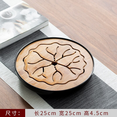 Arbatos padėklas Biuro buitinis paprastas mini rinkinys Melamino sausas alaus vandens laikymas Mažas arbatos staliukas Japoniško stiliaus bambuko arbatos padėklas