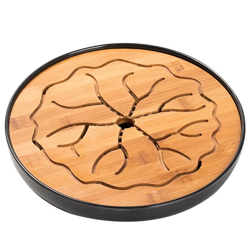 Arbatos padėklas Biuro buitinis paprastas mini rinkinys Melamino sausas alaus vandens laikymas Mažas arbatos staliukas Japoniško stiliaus bambuko arbatos padėklas