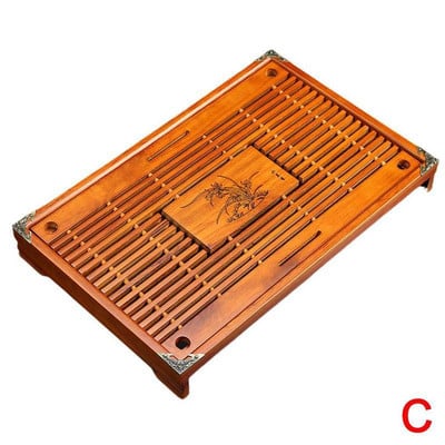 Medinis arbatos padėklas Drenažas Vandens laikymas Kung Fu arbatos rinkinys Stalčiaus tipas Medinės arbatos lentos stalas Kinų arbatos ceremonijos įrankiai