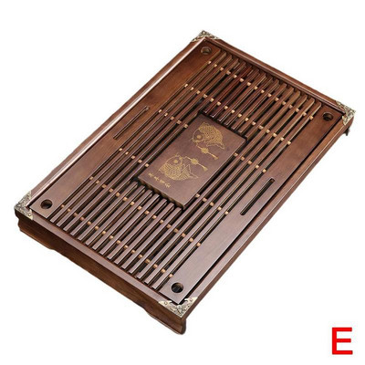 Medinis arbatos padėklas Drenažas Vandens laikymas Kung Fu arbatos rinkinys Stalčiaus tipas Medinės arbatos lentos stalas Kinų arbatos ceremonijos įrankiai