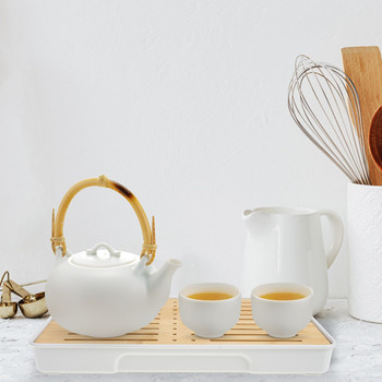 Поднос за чай Fu Поднос за сервиране на чай Kungfu Поднос за чай Gongfu Чаена маса Подарък Азиатски сервиз за чай с поднос Китайска маса за чай Gongfu