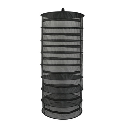 Viseća košara s 8 slojeva, sklopivi stalak za sušenje s patentnim zatvaračem, suha mreža za biljke, oblik otvora, mrežasta vrećica za sušenje za bilje, cvijeće, pupoljci, biljke