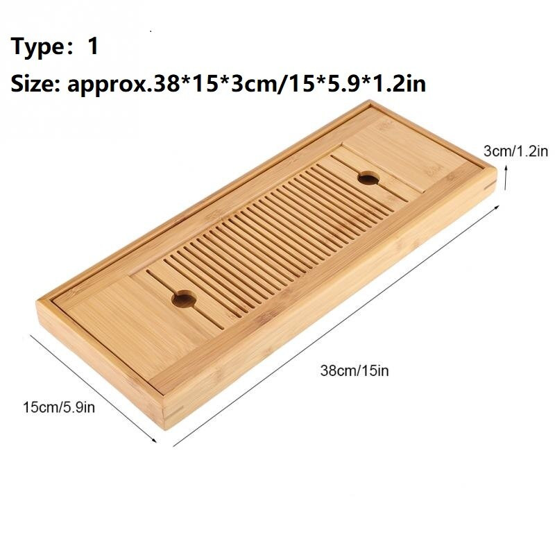 Set de tavi de ceai din bambus Kung Fu Tabla pentru camera de ceai Sertar drenaj Masa de stocare a apei Instrument de ceremonie chinezeasca Suport pentru ceai pentru biroul de acasă