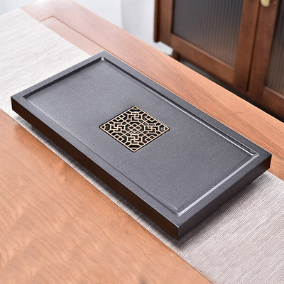 Bambuko arbatos padėklas Pu`er arbatos arbatos lenta 1 vnt Drenažo vandens laikymo priemonė Kung Fu arbatos rinkinys Arbatos stalas Kinų arbatos kambario lentos ceremonijos įrankis