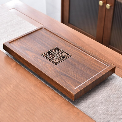 Bambuko arbatos padėklas Pu`er arbatos arbatos lenta 1 vnt Drenažo vandens laikymo priemonė Kung Fu arbatos rinkinys Arbatos stalas Kinų arbatos kambario lentos ceremonijos įrankis