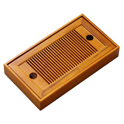 Kis bambusz Gongfu teás tálca Kínai bambusz teatálca víztároló Kung Fu teáskészlet