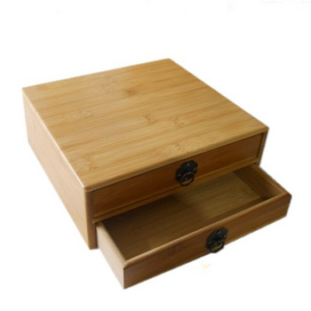 Кутия за кутии за чай Pu\'er от натурален бамбук Цветна дървесина Поднос за чай Кунг-фу Комплект Чайни прибори Ac