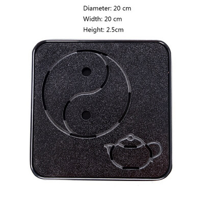 Dohányzóasztal egyszerű száraz teatálca Melamin bambusz vízelvezető tálca Utazó teástálca tálca Teaceremónia Kínai Kung Fu teaset