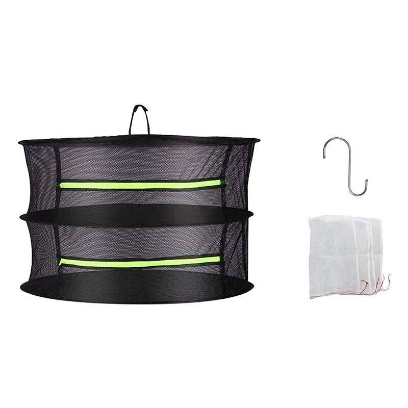 Sluoksniai Žolelių džiovinimo tinklelis Pakabinamas krepšelis Sulankstomas sausas stovas Žolelių džiovinimo tinklelis Džiovinimo maišelis Tinklelis gėlėms pumpurams Augalams Organizatorius