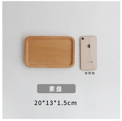 Jednostavnost Drveni pladanj Dječji nerazdijeljeni tanjur Pravokutni pladanj za doručak Čajni tanjur Restoran Drveni pribor