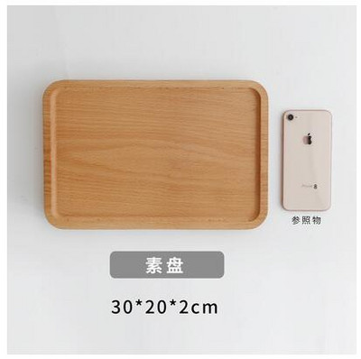 Jednostavnost Drveni pladanj Dječji nerazdijeljeni tanjur Pravokutni pladanj za doručak Čajni tanjur Restoran Drveni pribor