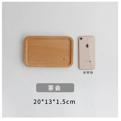 Jednostavnost Drveni pladanj Dječji nerazdijeljeni tanjur Pravokutni pladanj za doručak Čajni tanjur Restoran Drveni pribor