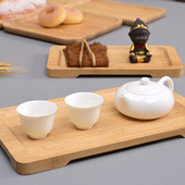 Bambusov pladanj okrugli pladanj za čaj hotelski kućni tanjur skupljeni pravokutnik voće kruh dekoracija vrta dekoracija doma umjetnost i obrt