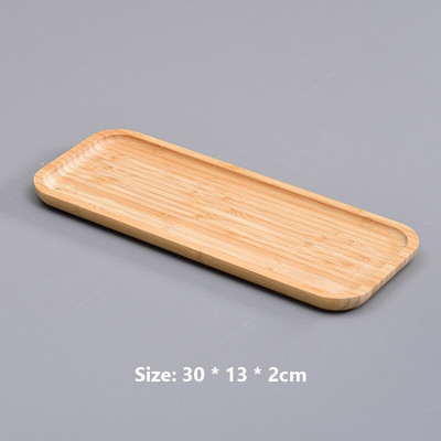 Bambusov pladanj okrugli pladanj za čaj hotelski kućni tanjur skupljeni pravokutnik voće kruh dekoracija vrta dekoracija doma umjetnost i obrt