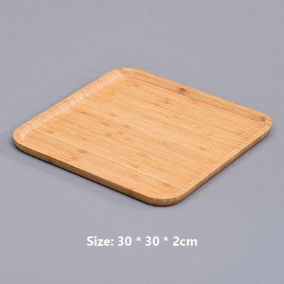 Bambusov pladanj okrugli pladanj za čaj hotelski kućni tanjur skupljeni pravokutnik voće kruh dekoracija vrta dekoracija doma umjetnost i obrt