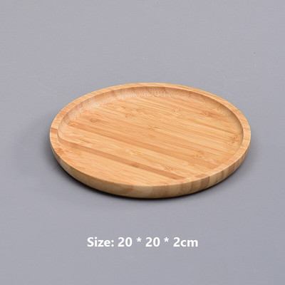 Bambusov pladanj okrugli pladanj za čaj hotelski kućni tanjur skupljeni pravokutnik voće kruh dekoracija vrta dekoracija doma umjetnost i obrt