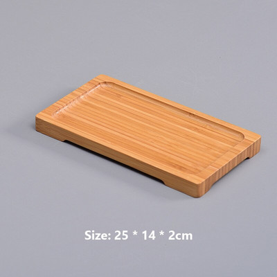 Bambusov pladanj okrugli pladanj za čaj hotelski kućni tanjur skupljeni pravokutnik voće kruh dekoracija vrta dekoracija doma umjetnost i obrt