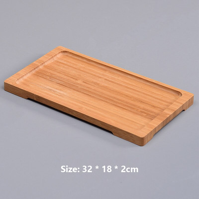 Bambusov pladanj okrugli pladanj za čaj hotelski kućni tanjur skupljeni pravokutnik voće kruh dekoracija vrta dekoracija doma umjetnost i obrt