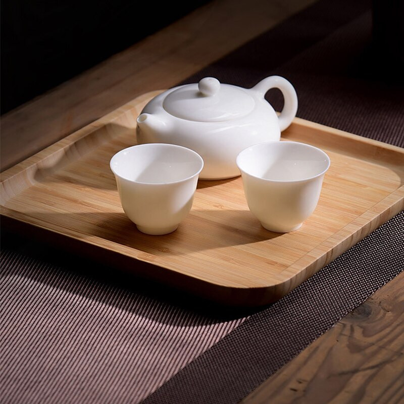 Bambusov pladanj okrugli pladanj za čaj hotelski kućni tanjur skupljeni pravokutnik voće kruh dekoracija vrta dekoracija doma umjetnost i obrt