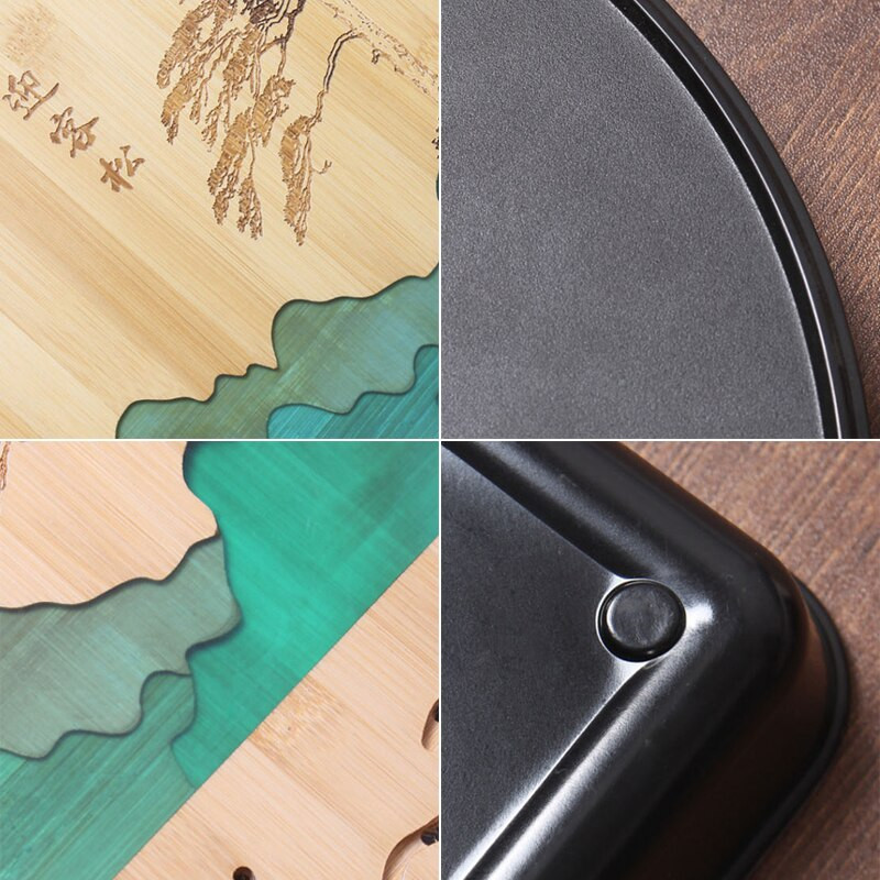1vnt Aukštos kokybės arbatos padėklas Melamino bambuko drenažo vandens laikiklis Kung Fu arbatos rinkinys Kambario stalo stalas Kinų kultūros arbatos puodelio rinkinys