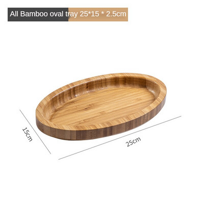 Nový bambusový podnos pre domácnosť, reštaurácia, čajový set, hotelový obdĺžnikový podnos na občerstvenie, jednoduchý japonský bambusový podnos na ovocie