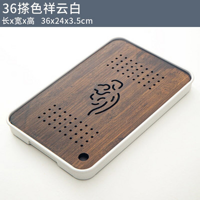 Bambuko arbatos padėklas Namų svetainė Svetainės laikymas Japoniški stačiakampiai arbatos indai