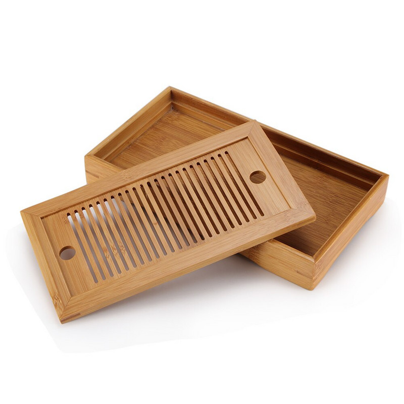 Posude za čaj od bambusa Posluživanje kineskog čaja Kung Fu Posude za čaj Ekološki prihvatljive i visokokvalitetne posude za pohranu vode na stolu Suhi stol s mjehurićima