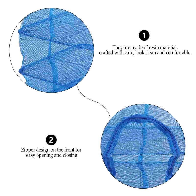 Džiovinimo lentynos tinklas Pakabinamas džiovintuvas tinklelis Dry Forfish pumpurų lentynos Gėlių krepšelis Palapinės Palapinės Sulankstomas indas Sulankstomas daržovių narvas krepšys Veggie
