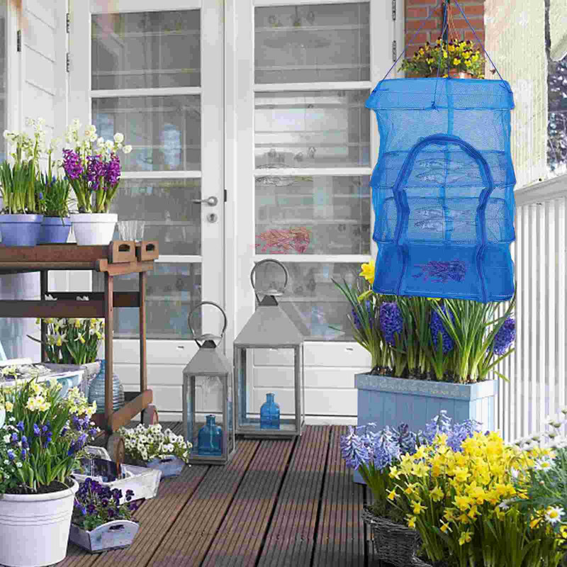 Džiovinimo lentynos tinklelis Pakabinamas džiovintuvas tinklelis Dry Forfish pumpurų lentynos Gėlių krepšelis Palapinės Palapinės Sulankstomas indas Sulankstomas daržovių narvas krepšys Veggie