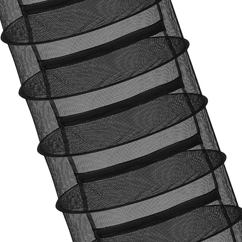 Suport de uscare pentru plante medicinale cu 6 straturi Plasă de uscare suspendată cu plasă pliabilă cu fermoar, cataramă S, pentru uscare muguri, plante hidroponice