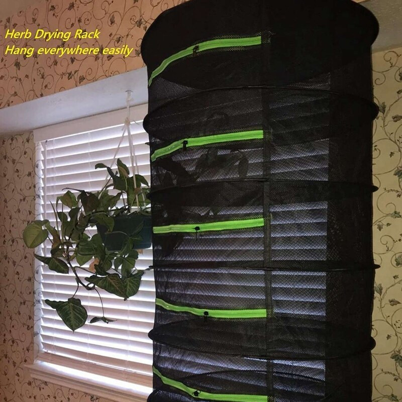 Suport de uscare pentru plante cu 8 straturi, Suport de uscare pentru semințe de muguri de buruieni ierburi, suport de uscare pentru plante hidroponice pentru legume
