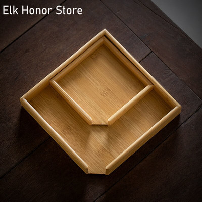 Bamboo Pu`er Tea Box Praying Tea Tray Tea Set Tea Needle Tea Cone Tea Cake Sub Tray Tea Ceremony Аксесоари Оценка Инструменти за чай