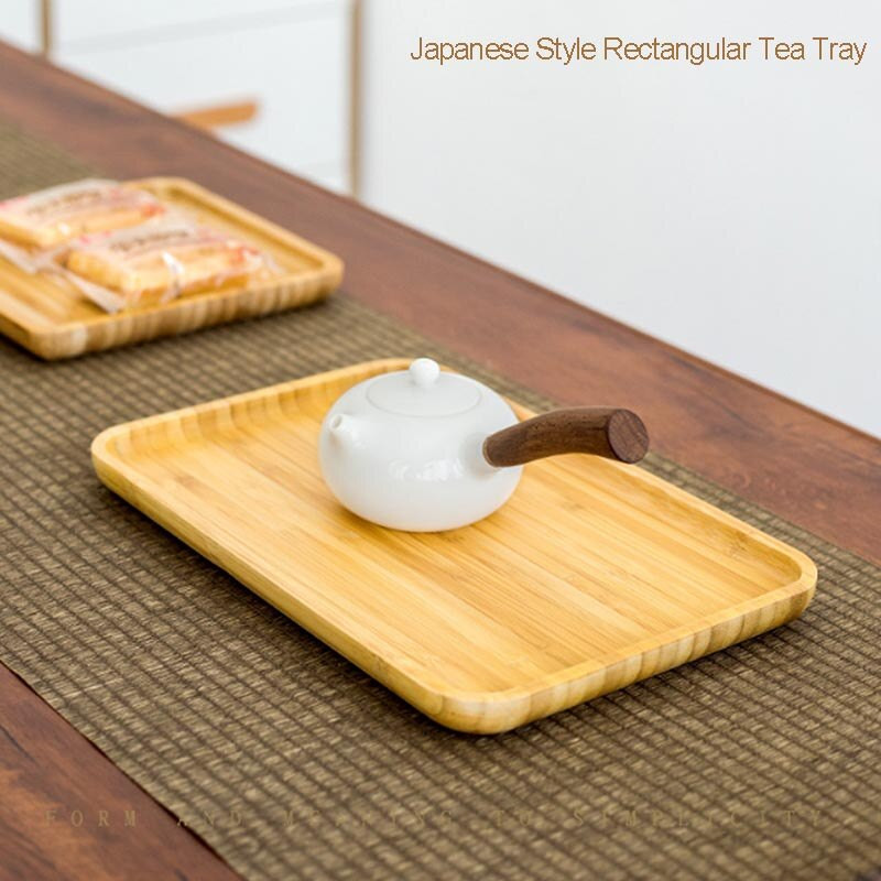 Japonský bambusový čajový podnos, servírovací tanier na čaj Kung Fu, podnos na nápoje, občerstvenie, ovocie, úschovňa potravín, oddeľovacie podnosy, reštauračné barové podnosy
