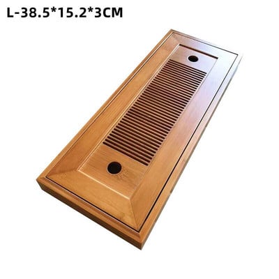 Szilárd bambusz teatálca Egyszerű utazási teáskészlet száraz főzőasztal teásalátét tábla teaházhoz Otthoni Irodai Kínai Kung Fu tea tálalás