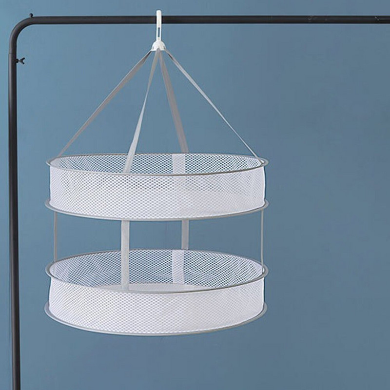 Drabužių džiovinimo krepšelis Kabantis megztinio tinklelio kišenė Pastorinta antideformacinis megztinis Džiovinimo stovas Kojinės džiovinimo krepšys Dvisluoksnis