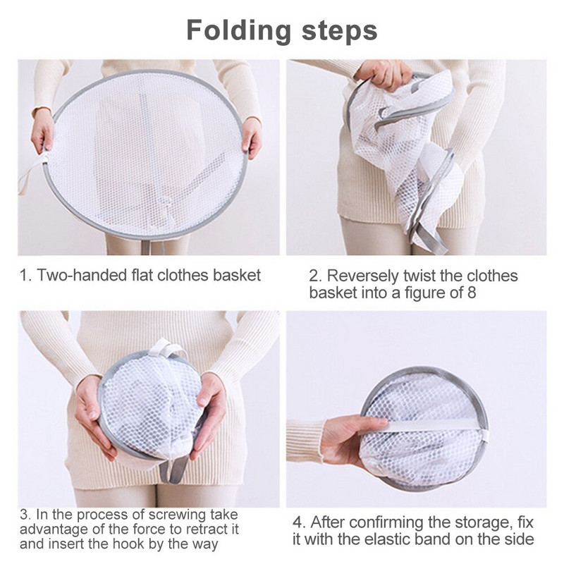 Drabužių džiovinimo krepšelis Kabantis megztinio tinklelio kišenė Pastorinta antideformacinis megztinis Džiovinimo stovas Kojinės džiovinimo krepšys Dvisluoksnis