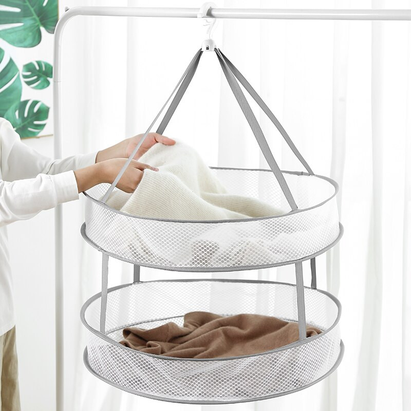 Új vastagított deformációgátló ruha kosárháló Speciális szárítóállvány pulóverekhez fehérneműtartó babaruházat párnaszárító háló