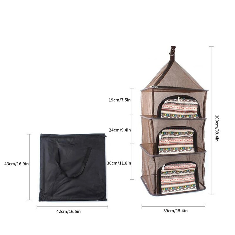 1 vnt. 4 sluoksnių uždaras lauko stovyklavietės sulankstomas kvadratinis džiovinimo tinklas Daugiafunkcis tinklelis, vaisiai, daržovės, džiovintuvas, stovas, žuvies krepšelis