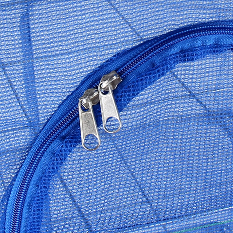 Daugiafunkcis 3 sluoksnių kabantis džiovinimo tinklelis, sulankstomas maisto vėdinimo tinklelis su užtrauktuku žuvies vaisinėms daržovėms