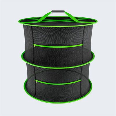 Сгъваема риболовна мрежа за сушене на билки с ципове Сушилня Мрежеста тава Поставка за сушене Цветя Закачалка Мрежа за риба Аксесоар инструмент