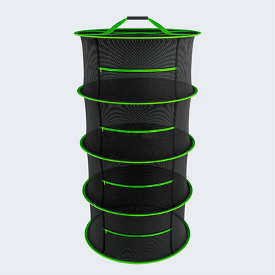 Сгъваема риболовна мрежа за сушене на билки с ципове Сушилня Мрежеста тава Поставка за сушене Цветя Закачалка Мрежа за риба Аксесоар инструмент