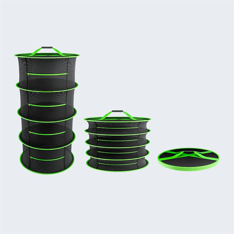 Сгъваема риболовна мрежа за сушене на билки с ципове Сушилня Мрежеста тава Поставка за сушене Цветя Закачалка Мрежа за риба Аксесоар инструмент