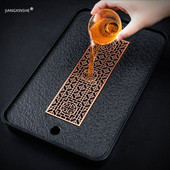 Lagani luksuzni poslužavnik za stol za čaj Visokokvalitetni kineski poslužavnik za čaj Ploča za set čaja Daska za odvod vode Spremište čaja