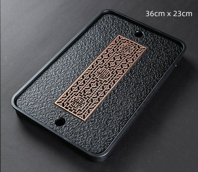 Lagani luksuzni poslužavnik za stol za čaj Visokokvalitetni kineski poslužavnik za čaj Ploča za set čaja Daska za odvod vode Spremište čaja