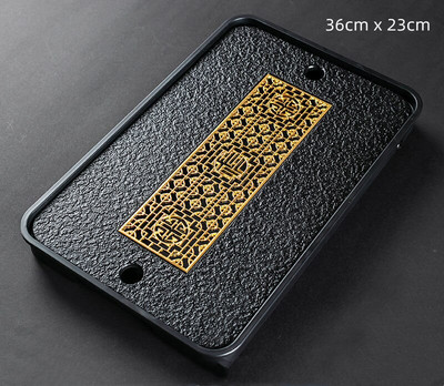 Lagani luksuzni poslužavnik za stol za čaj Visokokvalitetni kineski poslužavnik za čaj Ploča za set čaja Daska za odvod vode Spremište čaja