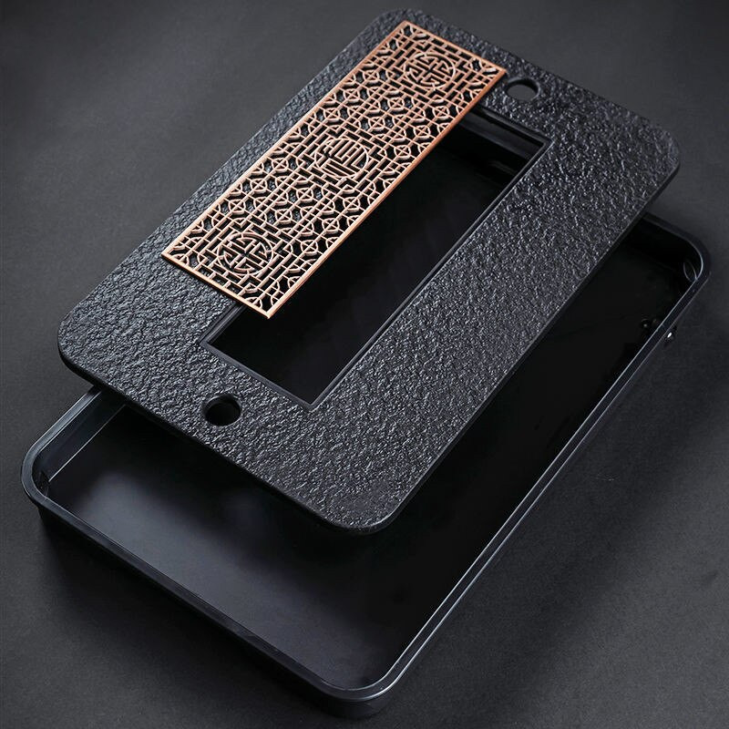 Lagani luksuzni poslužavnik za stol za čaj Visokokvalitetni kineski poslužavnik za čaj Ploča za set čaja Daska za odvod vode Spremište čaja