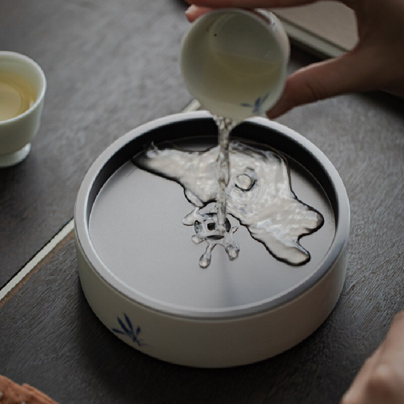 350ml ručne maľovaný hrniec s orchideou, biely porcelán, domáca keramická kanvica na čaj s motívom mesiaca, základňa zliatiny, čajová súprava Kung Fu, čajový tácok